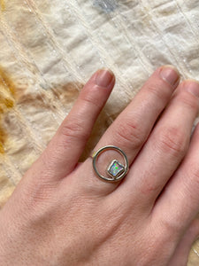Opal Circle Ring